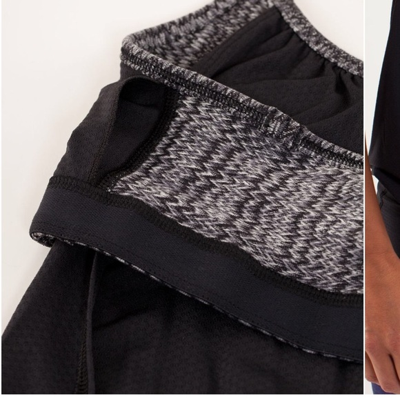 3 for 2 on all Lululemon Tops Lululemon No Limits Tank Deep Coal/Ziggy Wee Greys - Picture 5 of 9